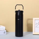 Stanley Style Stainless Steel Tumbler with Handle & Straw