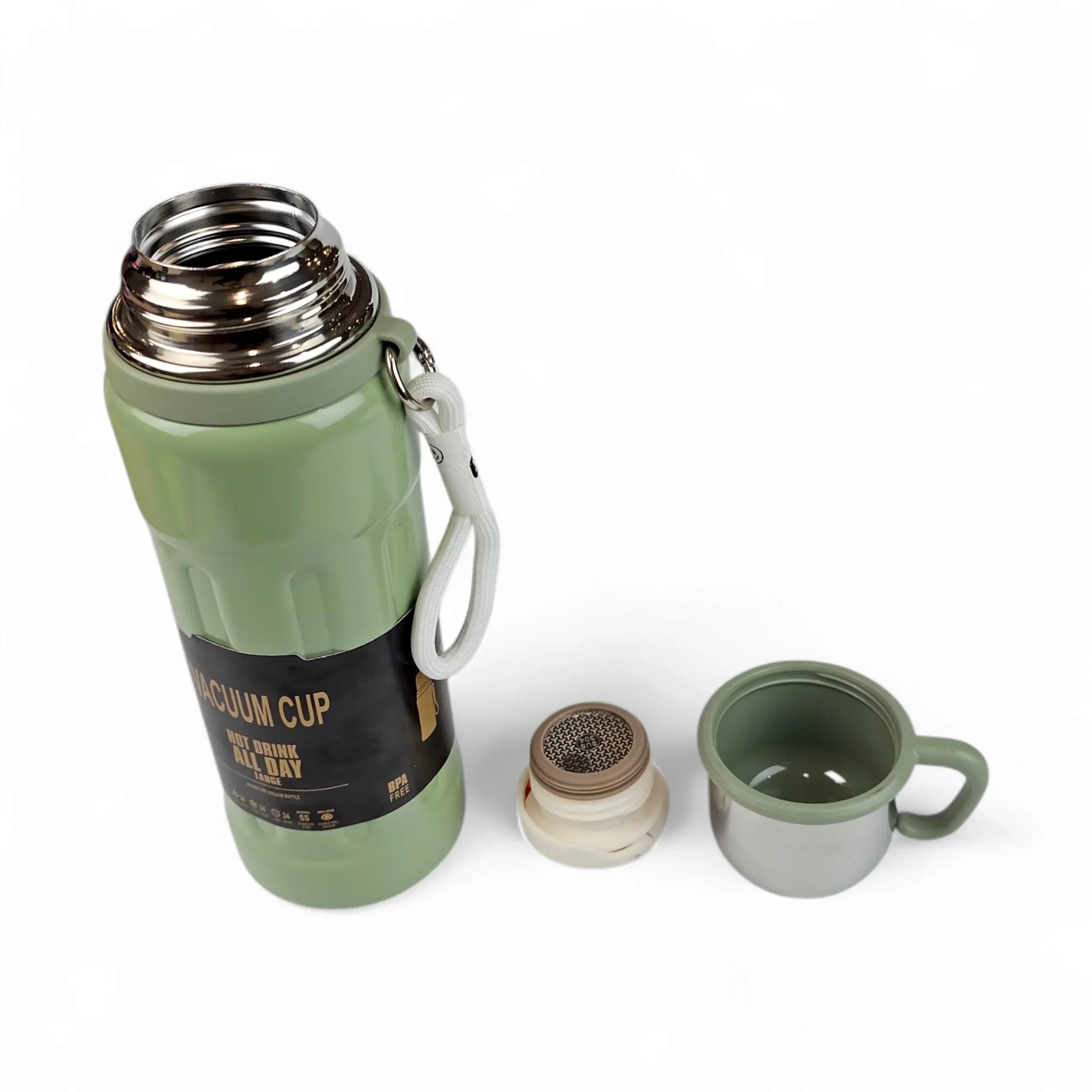 Premium Adventure Vacuum Flask - Leakproof Thermal Bottle