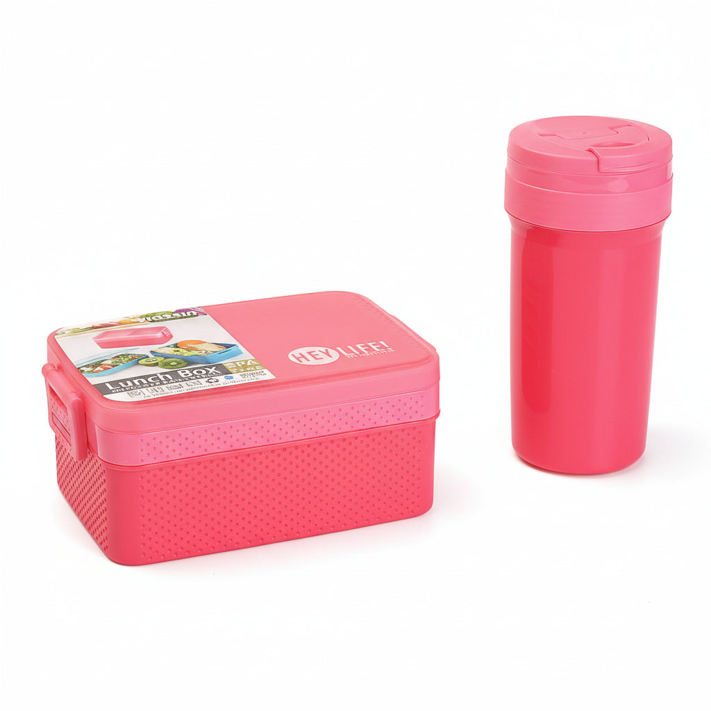 Viassin Yaxuan Xincai Double-Layer Compartment Lunch Box with Water Cup Suit