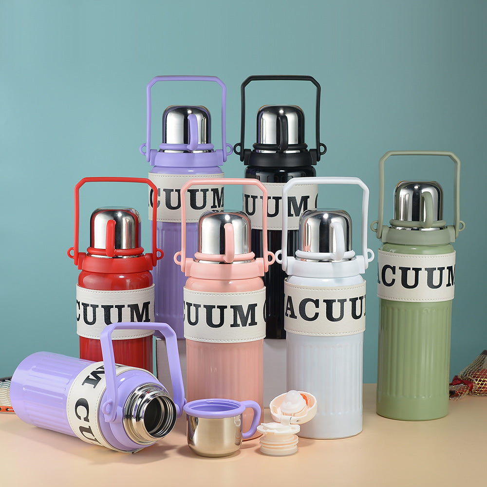 Stainless Steel Portable Handheld Water Bottle