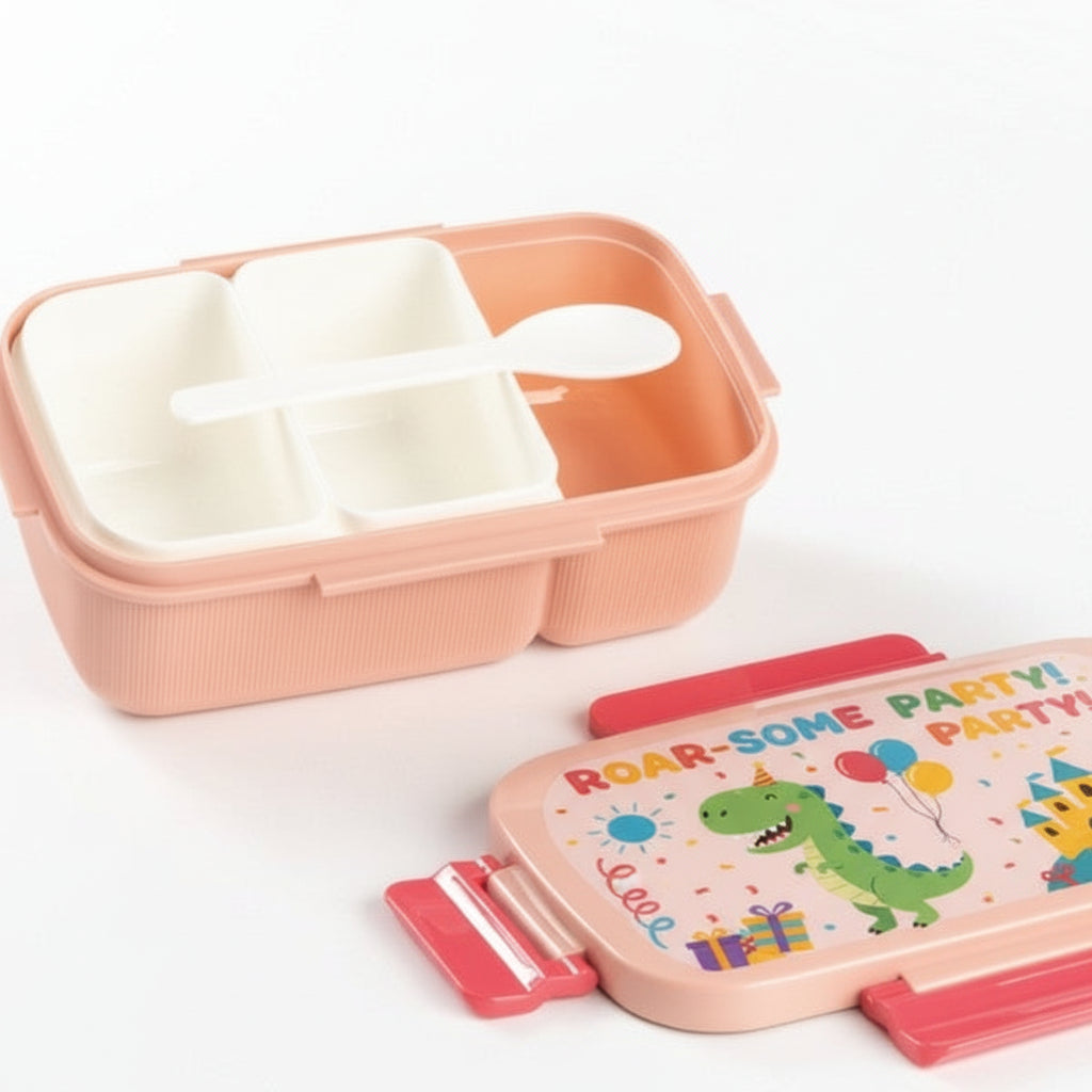 Cross Border Viassin Sealed Single Layer 3 Grid Lunch Box