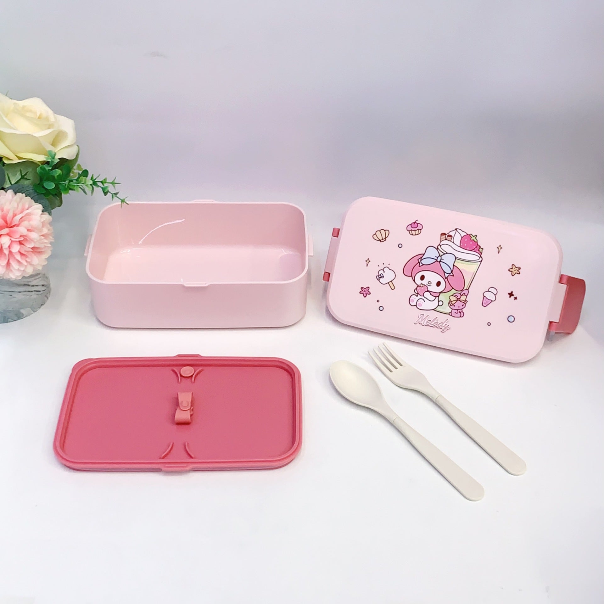 Single Layer Lunch Box - Simple Student School Office Picnic Container