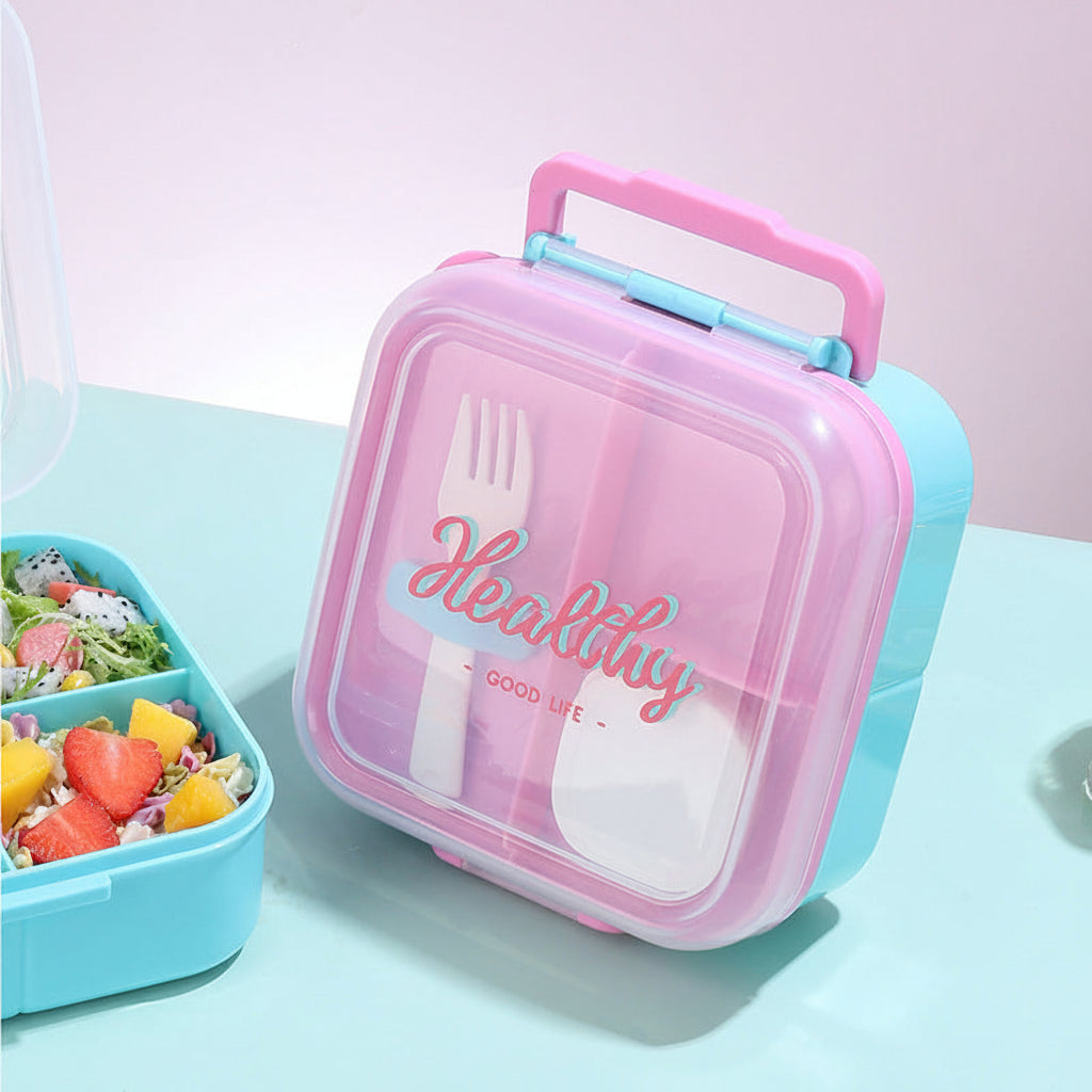 Custom-Made Lunch Box for Office Workers - Double-Layered Microwaveable Container
