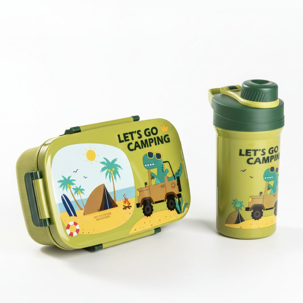 Cross Border Viassin Sealed Single Layer 3 Grid Lunch Box