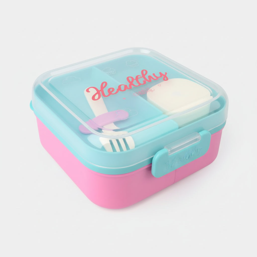 Custom-Made Lunch Box for Office Workers - Double-Layered Microwaveable Container
